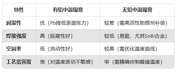 有铅中温锡膏和无铅中温锡膏有什么区别(图2)